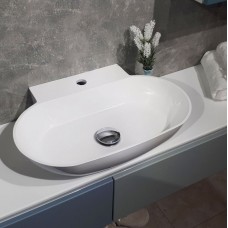 РАКОВИНА FANCY MARBLE RUFF 550, БЕЛАЯ